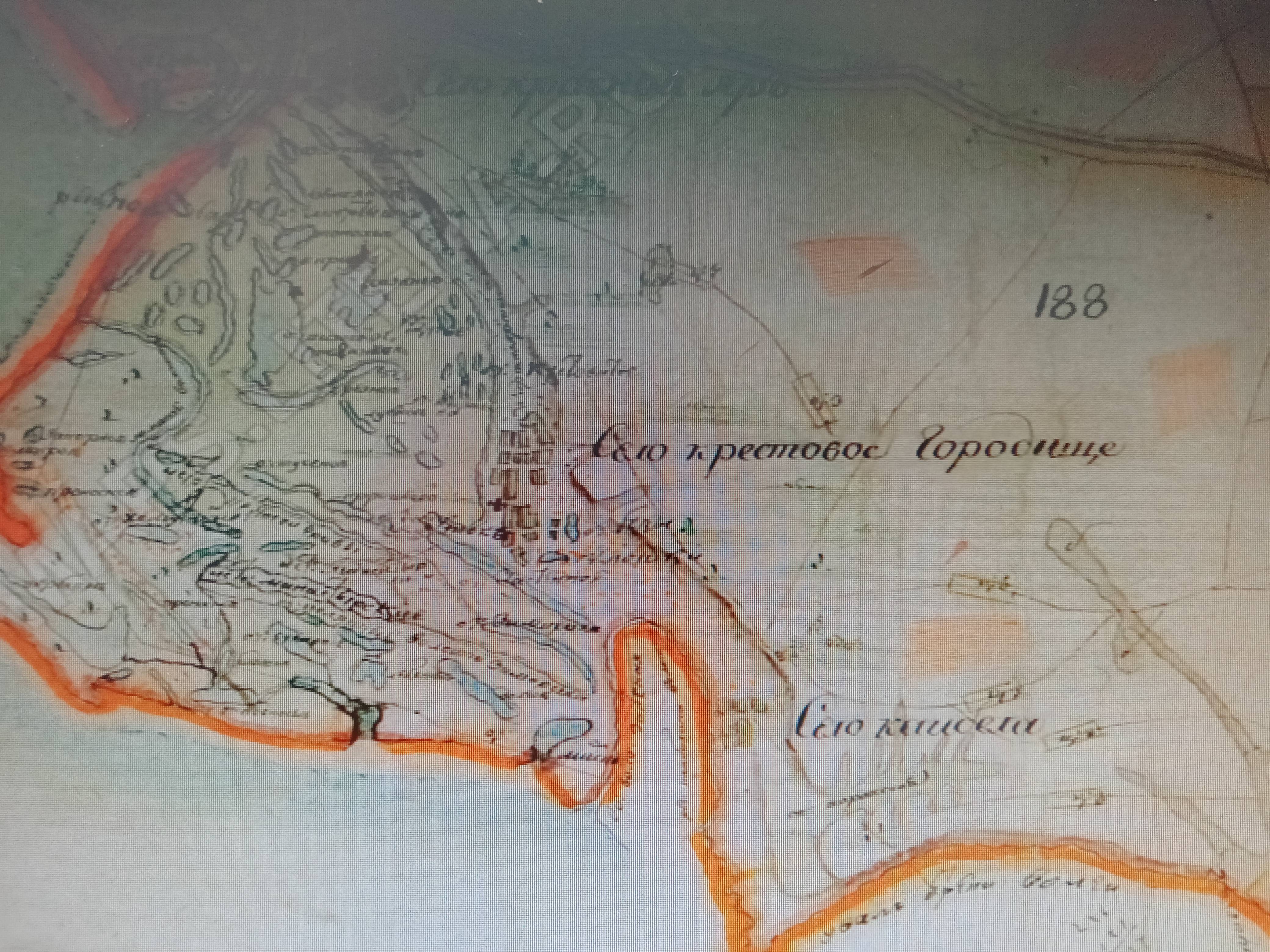 Карта начала IX века.